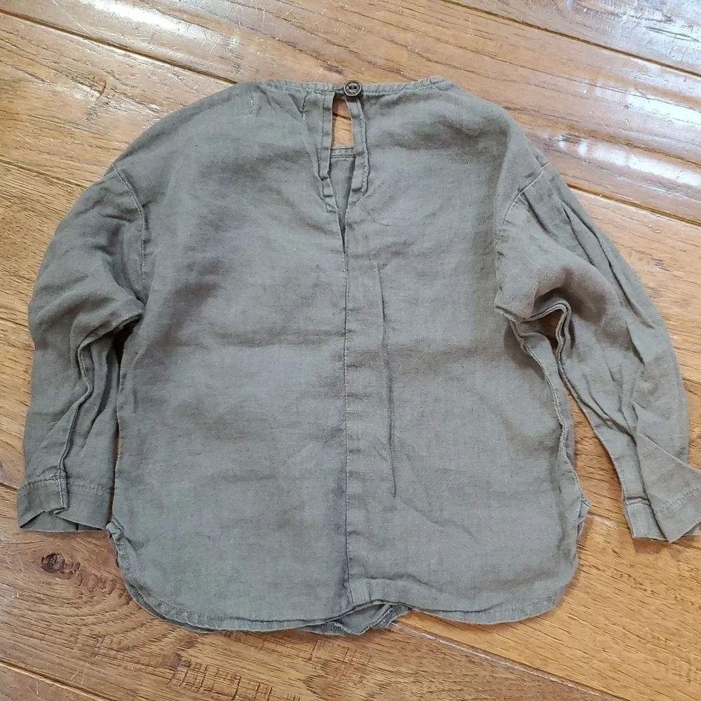Luralu Linen Long Sleeve Top - Picture 4 of 7